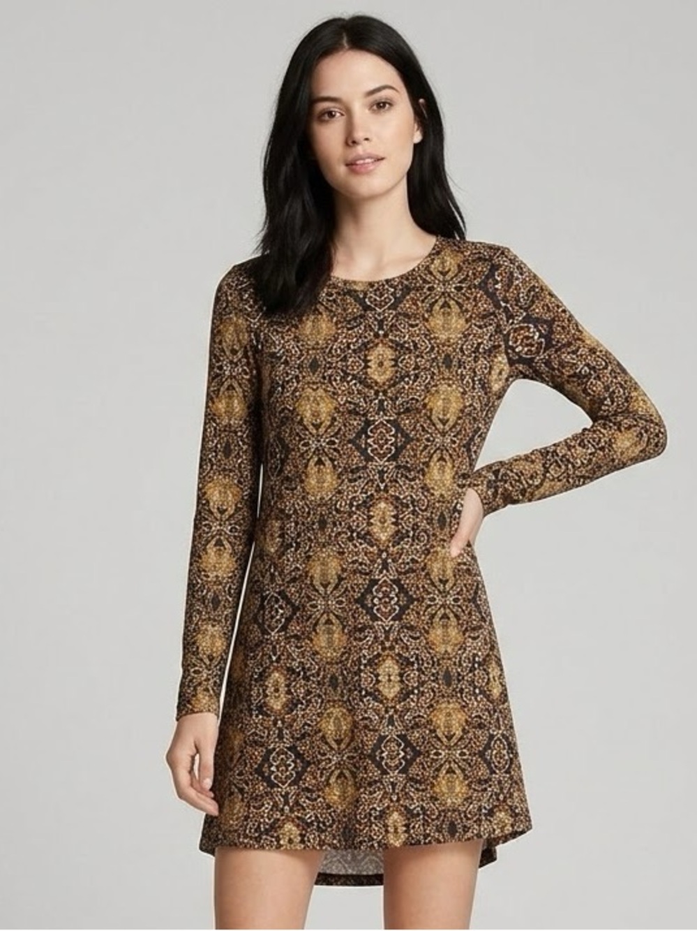 Psychedelic Patterned Dress - Michael Lauren